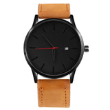 Fashion Leather Quartz Men Watches